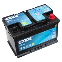 Exide AGM akkumulátor 12V 72Ah 760A JOBB+64 - 79 AH