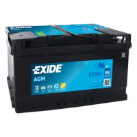 Exide Start-Stop AGM akkumulátor 12V 96Ah 850A JOBB+88 - 110 AH