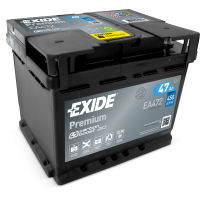 Exide Premium 47Ah 450A jobb EA47244 - 52 AH
