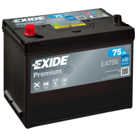 Exide Premium 75Ah 630A bal+ Ázsia (EA755) 