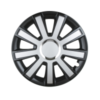 DÍSZTÁRCSA FLASH FEKETE-EZÜST 14"-os Készlet14"-os Készlet