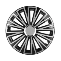 DÍSZTÁRCSA SUNSET FEKETE EZÜST 14"-os Készlet