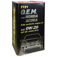 MANNOL 7721 OEM HONDA 0W-20 MOTOROLAJ 4L