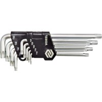 VOREL TORX BIZTONSÁGI KULCS 9 DARAB. T10-T50 CR-V
