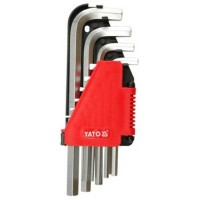 Imbuszkulcs készlet 10 részes 2-12 mm CrV YATO