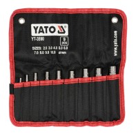 Bőrlyukasztó készlet 9 részes 2,5-10 mm YATO