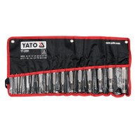 Bőrlyukasztó készlet 15 részes 2-22 mm YATO
