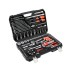 Dugókulcs készlet autószerelőknek 126 részes 1/2 col: 20-32 mm, 1/4 col: 4-13 mm, 3/8 col: 9-19 mm CrV YATODUGÓKULCSOK