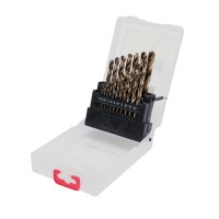 Csigafúró készlet 19 részes HSS Co 1-10 mm YATO