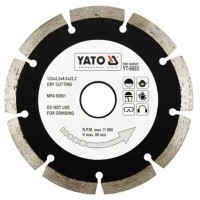 Gyémánt vágótárcsa 125 mm szegmentált YATO - www.parts-zone.hu Gyémánt vágótárcsa 125 mm szegmentált YATO