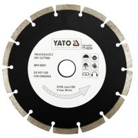 Gyémánt vágótárcsa 180 mm szegmentált YATO - www.parts-zone.hu Gyémánt vágótárcsa 180 mm szegmentált YATO