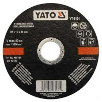 Vágókorong fémre 115x1,2x22 INOX YATO