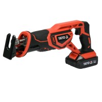 Akkus szablyafűrész 18 V (1 x 2,0 Ah akku  + töltő) YATO
